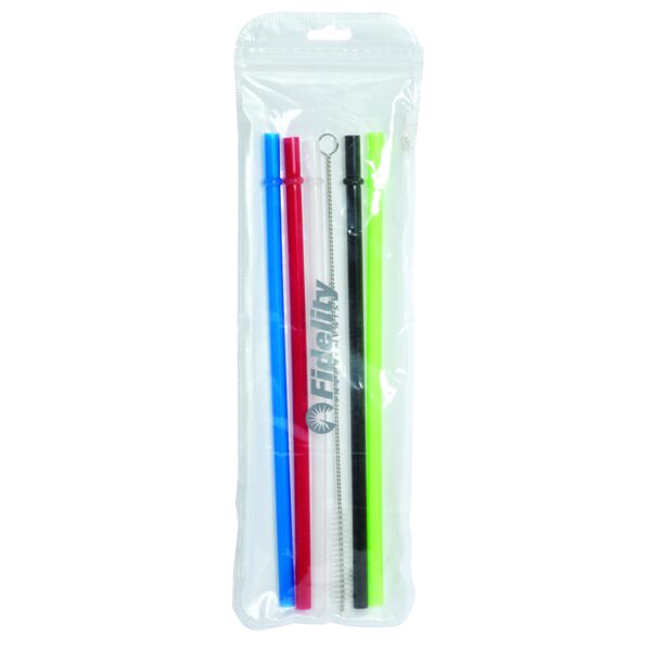 OZONE 9” REUSABLE STRAWS WITH BRUSH Thumbnail